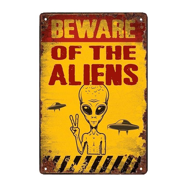 metal alien plate metal alien plate
