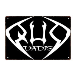 old metal plate quo vadis