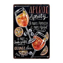 metal plate aperol spritz 1