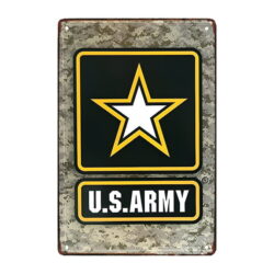metal army plate