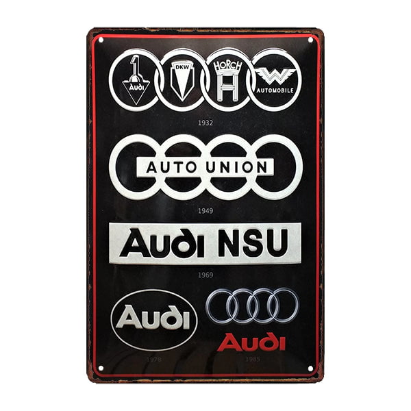 audi metal plate audi metal plate