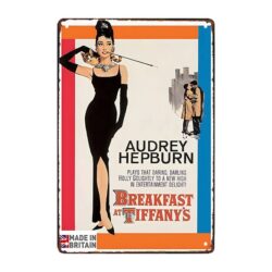 audrey hepburn metal plate