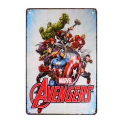 metal avengers plate