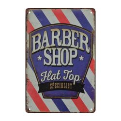 barber metal plate 1