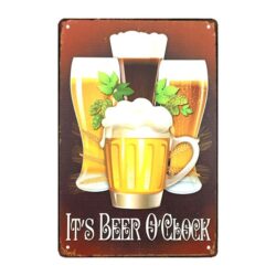 metal beer plate
