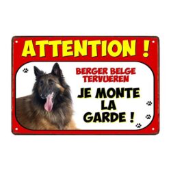 belgian shepherd metal plate