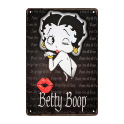 metal plate betty boop