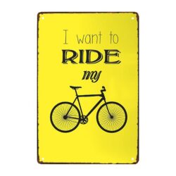 metal bicycle plate
