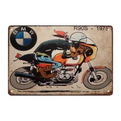 metal plate bmw vintage