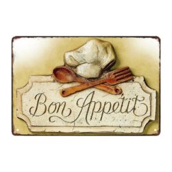 metal plate bon appetit