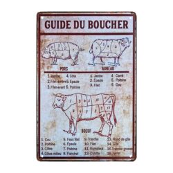 butchery metal plate