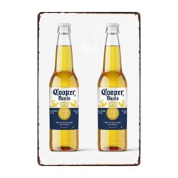 corona bottle metal plate