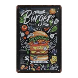 metal burger plate