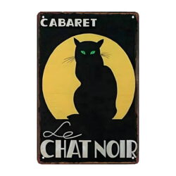 metal plate cabaret le chat noir