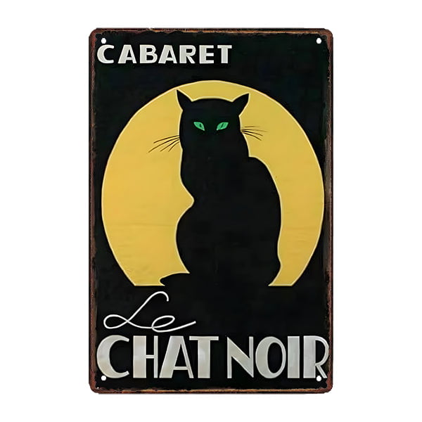 metal plate cabaret le chat noir metal plate cabaret le chat noir