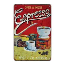 metal coffee espresso plate