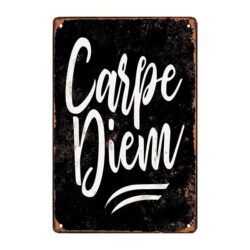 metal plate carpe diem