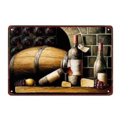 metal plate wine cellar