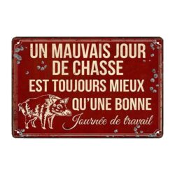 hunting metal plate