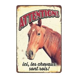 horse metal plate