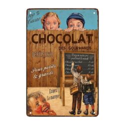 chocolate metal plate
