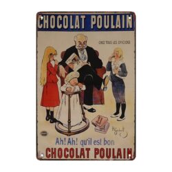 chocolate foal metal plate