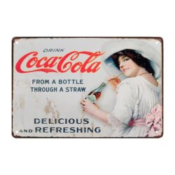 metal coca plate