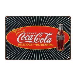 metal plate coca cola 2007