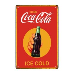 metal plate coca cola 2018