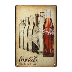 metal coca cola plate