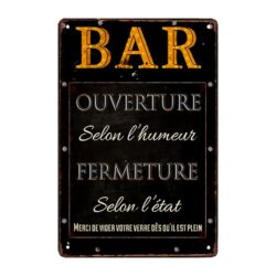 metal deco bar plate