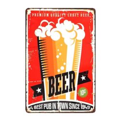 metal plate deco bar pub