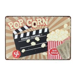 metal deco cinema plaque