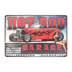 sexy garage deco metal plate
