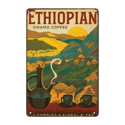 ethiopia decorative metal plaque