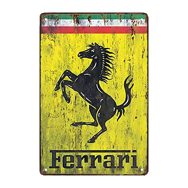 metal plate deco ferrari metal plate deco ferrari