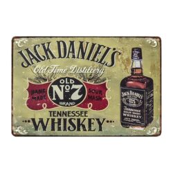 decorative metal plate jack daniels