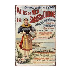 metal plate deco les sables dolonne