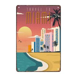 metal plate deco miami