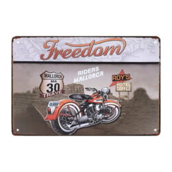 metal deco motorcycle plate