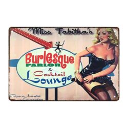 metal deco pin up 1 plaque