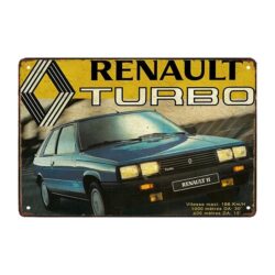 metal deco renault sport plate