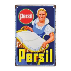 metal deco vintage laundry plate