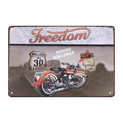 metal deco vintage moto 1 plate