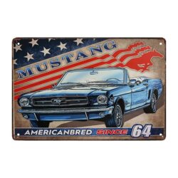 decorative metal plate ford mustang