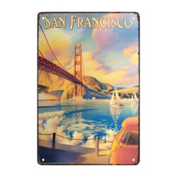 decorative metal plate golden gate