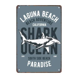 decorative metal plate shark