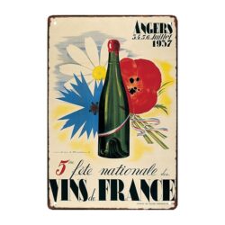 decorative metal plate wine