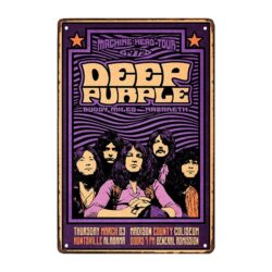metal plate deep purple