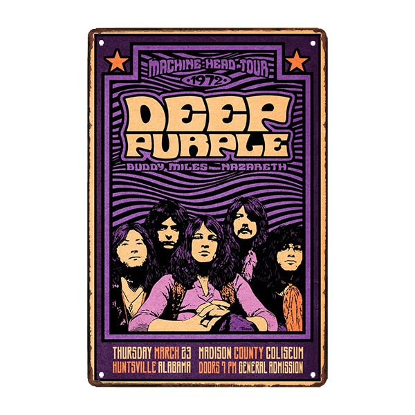 metal plate deep purple metal plate deep purple